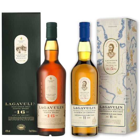 Lagavulin Offerman Edition 2024 & Lagavulin 16 Jahre Islay Single Malt Scotch Whisky, 2x70cl