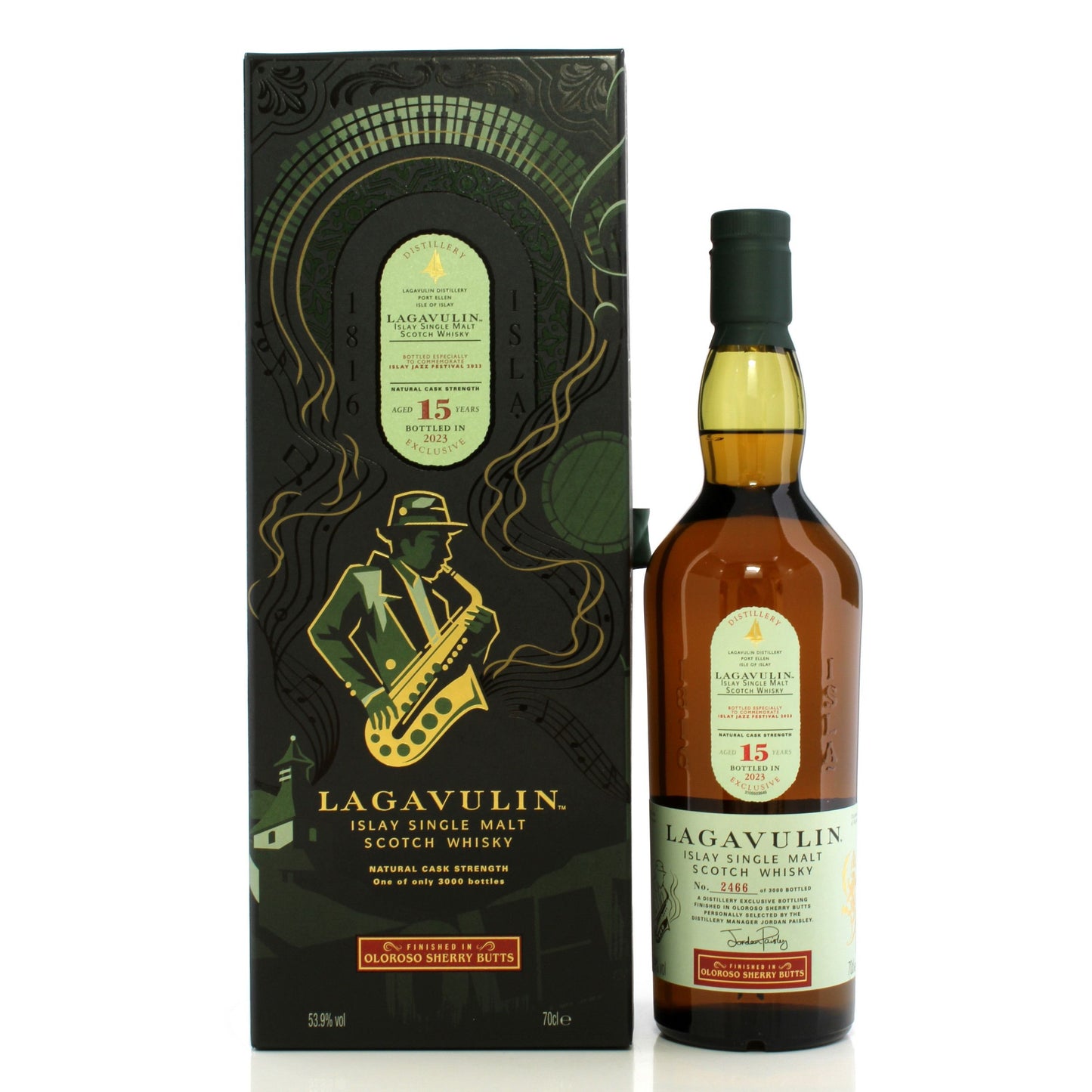 Lagavulin 15 Jahre Islay Jazz Festival 2023 Exklusiver Single Malt Scotch Whisky 70cl