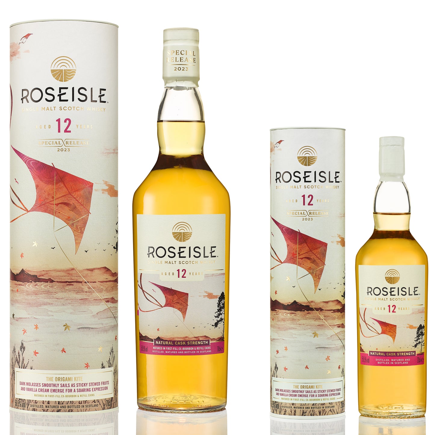 Roseisle 12 Jahre Special Release 2023 Single Malt Scotch Whisky Bündel, 1x20cl & 1x70cl